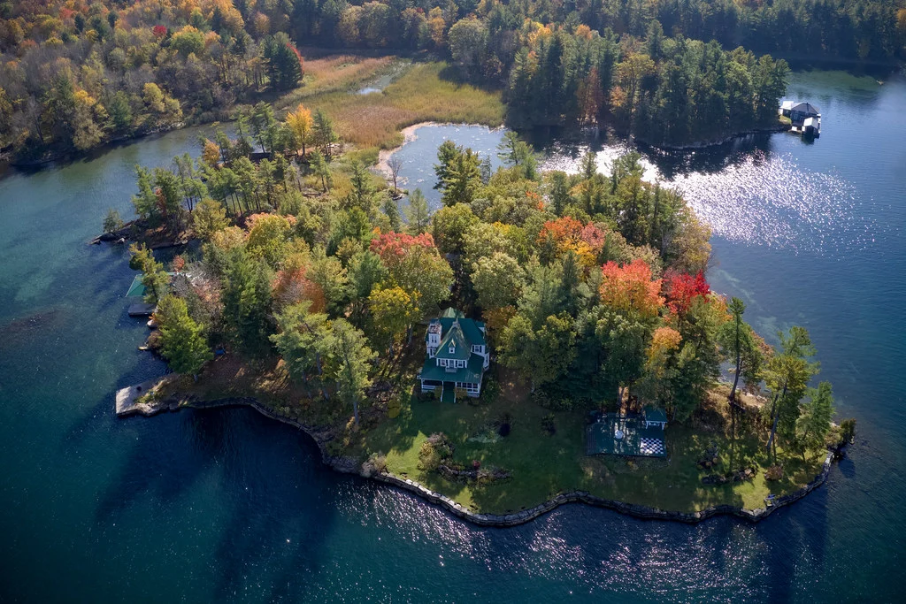 Private Island with Oversized Chessboard