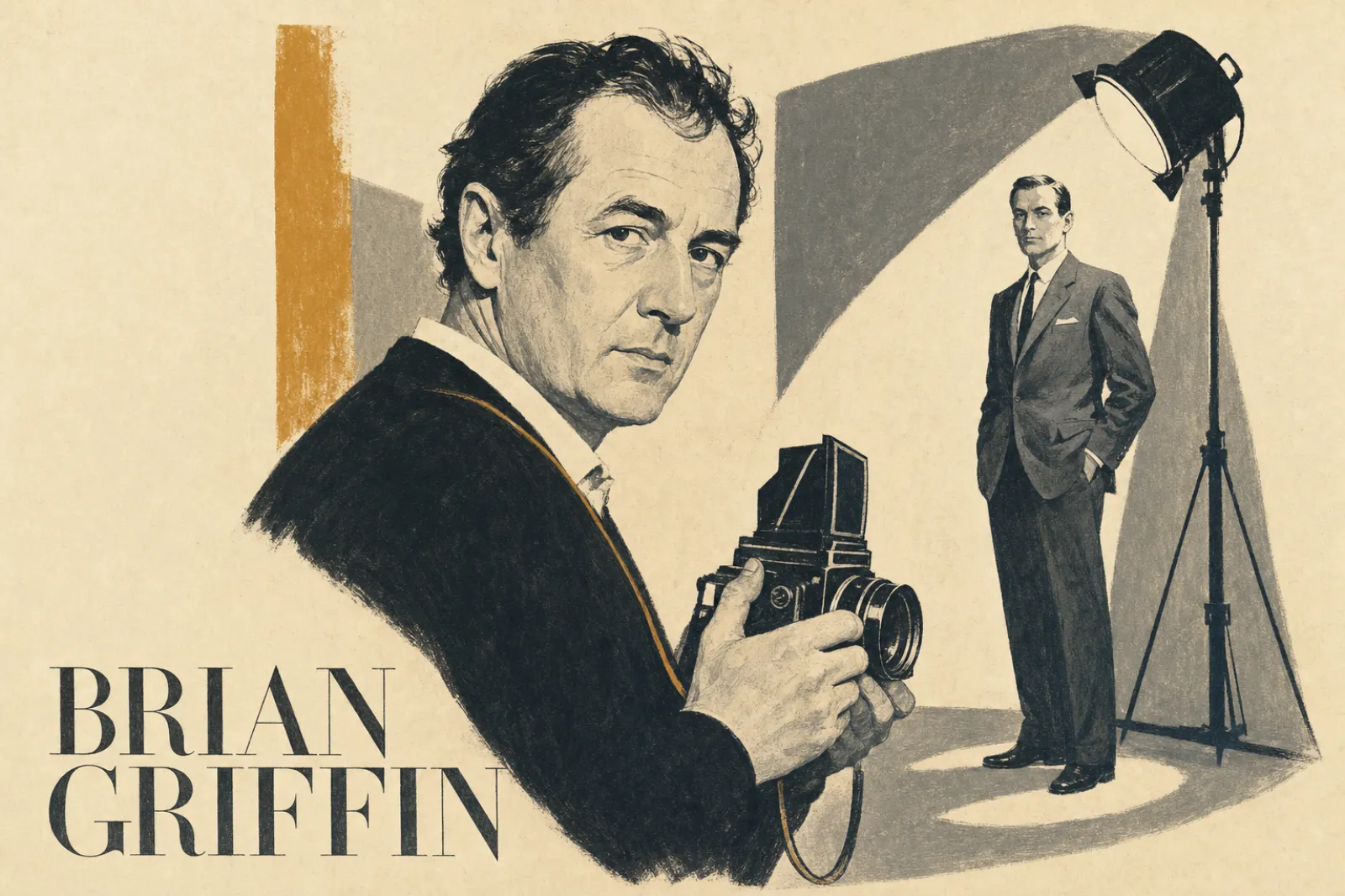 Illustrated poster of Brian Griffin