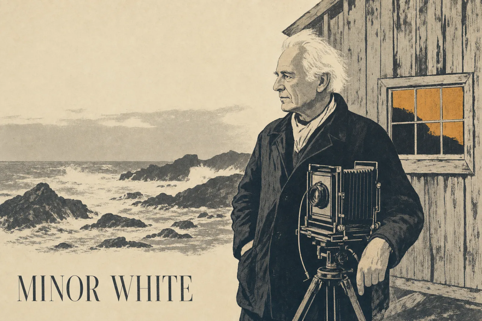 Illustrated poster of Minor White